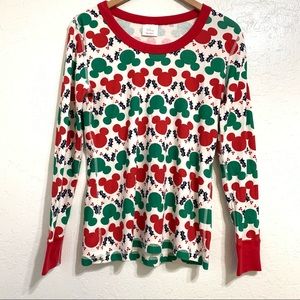 Hanna Andersson Disney Collection Mickey Mouse Christmas Holiday Long Sleeve Top